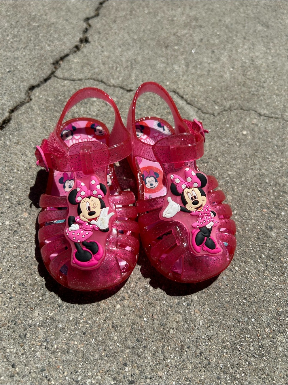 Disney Minnie Mouse Jelly Sandals PRELOVED. size 5